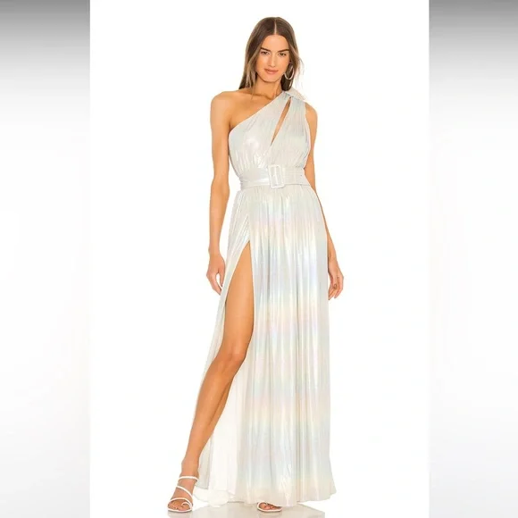 Retrofete | Dresses | Andrea Dress In Gold White Xs Nwt | Poshmark